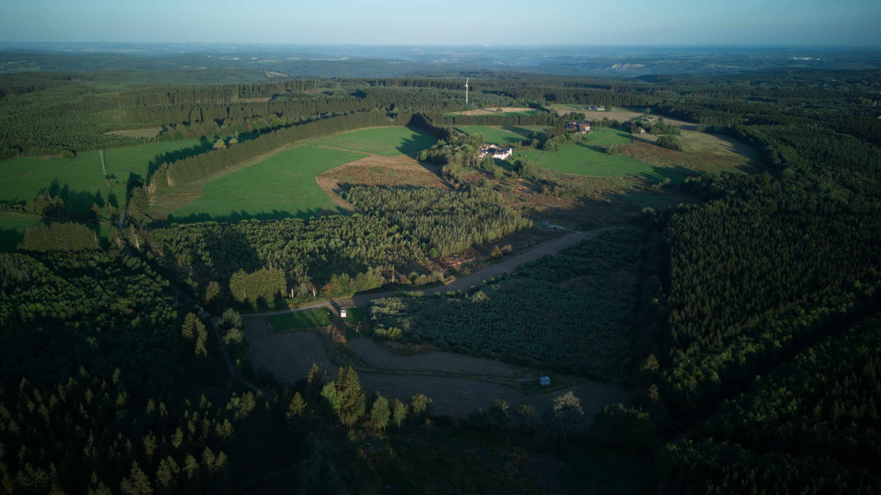 Vue aérienne site de Bronromme